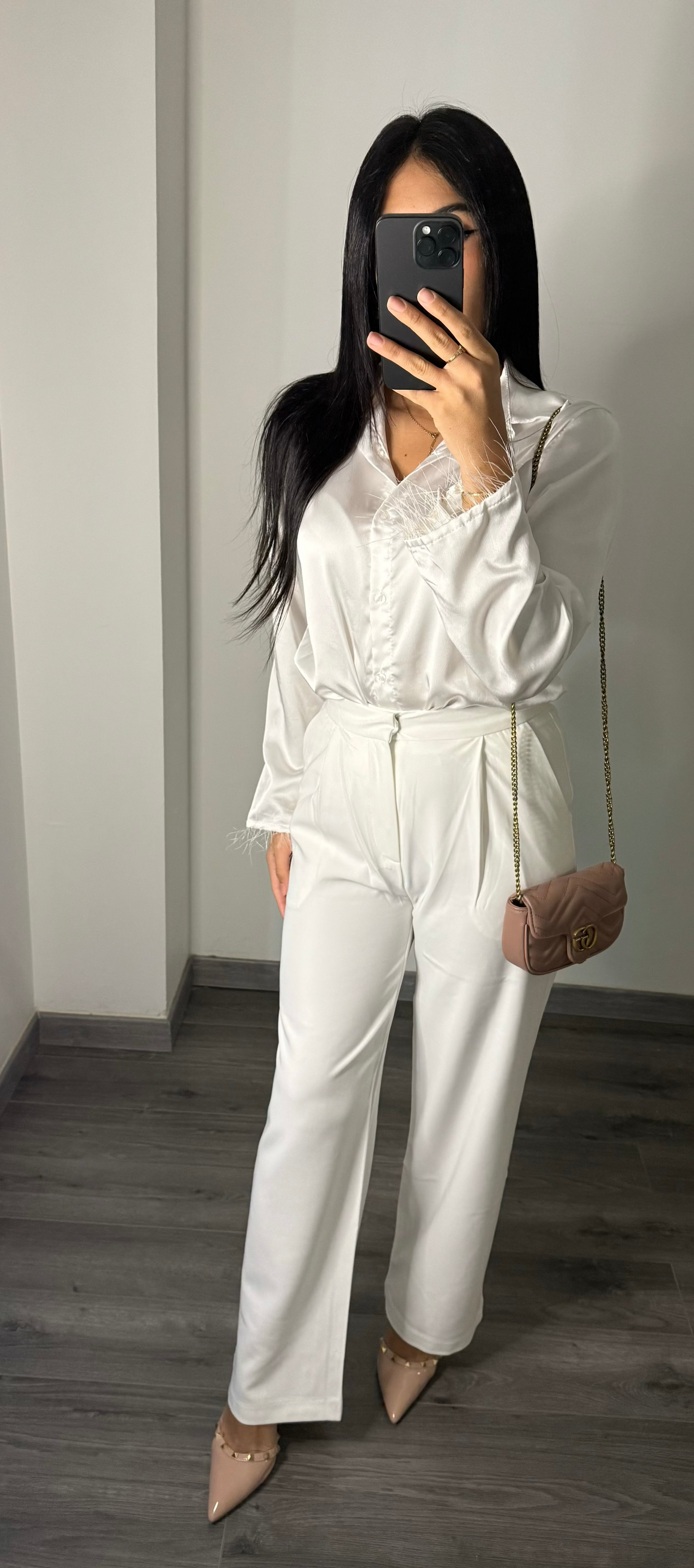 PANTALON TAILLEUR BLANC