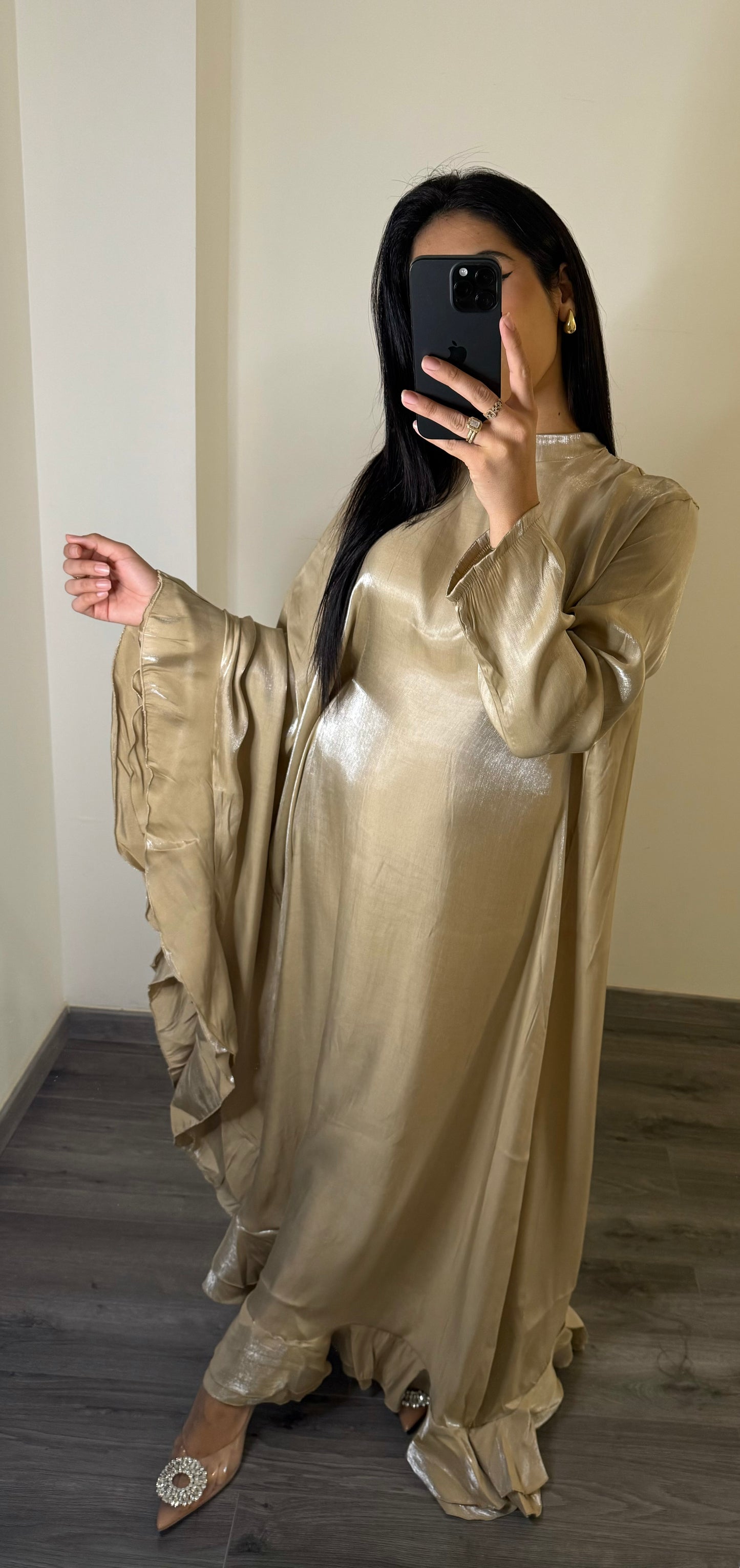 ABAYA BLING NUDE