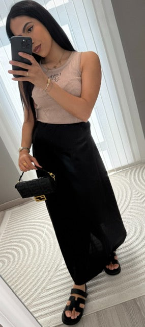 Jupe Satinée Black